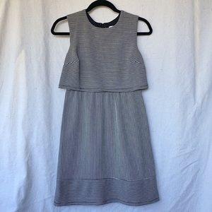 Xhilaration black and white striped dress